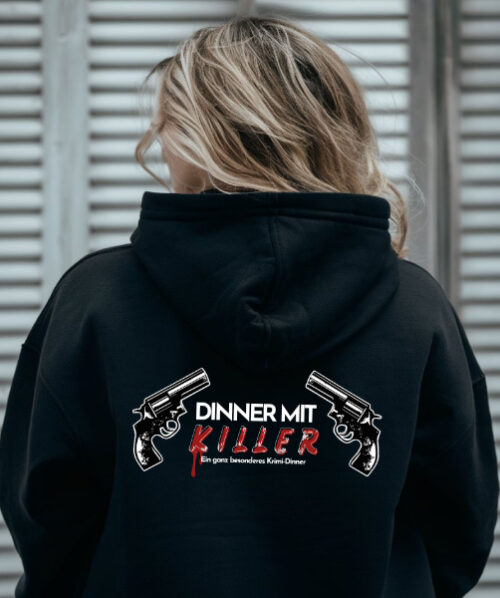 Zip-Hoodie mit Dinner mit Killer Damen